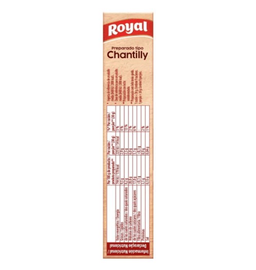 Royal Preparado Tipo Chantilly 72g – Sabor y Crema Perfectos en Cada Postre