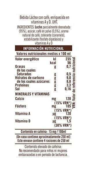 Puleva Café con Leche Original Pack 6 x 1L
