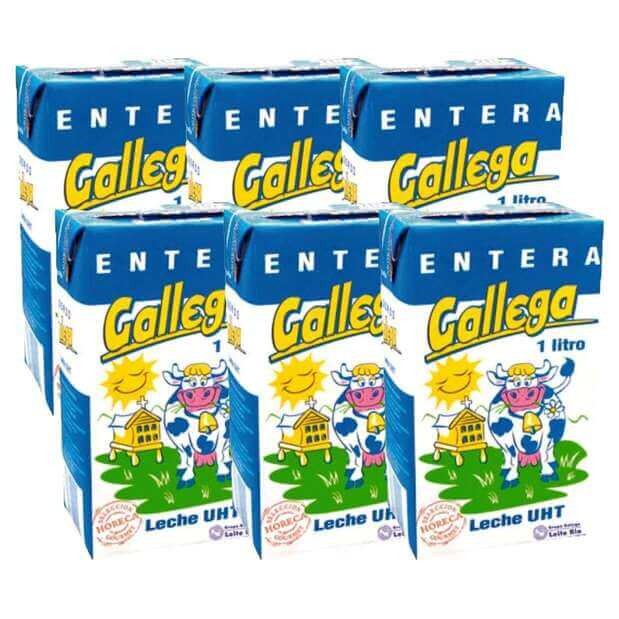 Gallega Leche Entera Pack 6 x 1L - Sabor y Calidad en Cada Vaso