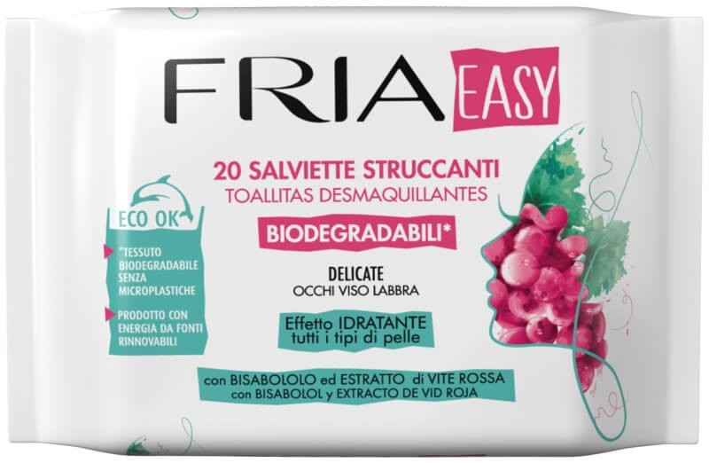 Fria Easy Toallitas Desmaquillantes Biodegradables 20U – Cuidado Facial Eco-Friendly