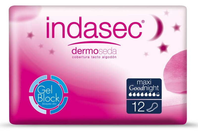 Indasec Compresas Incontinencia Maxi Goodnight 12U