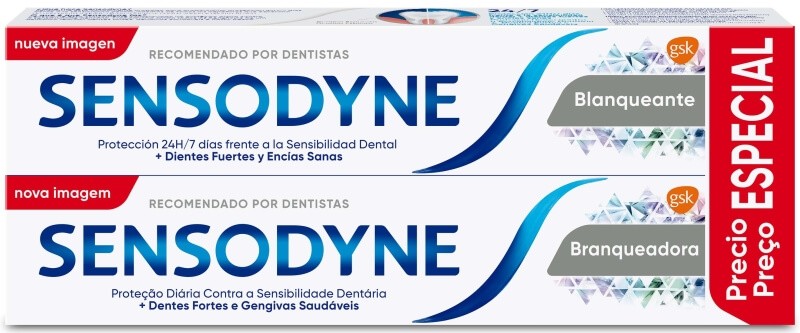 Sensodyne Pasta de Dientes Blanqueante 2 x 75G