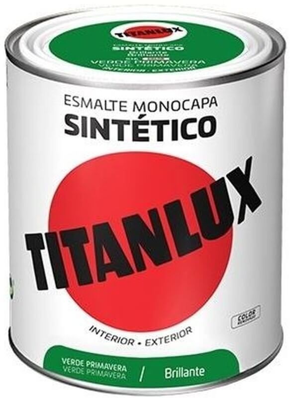 Titanlux Esmalte Monocapa Sintético Int y Ext 750 Verde Primavera Brillante 516