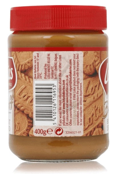 Lotus Biscoff Crema de Galletas 400G – El Sabor Único de Biscoff en Cada Cucharada
