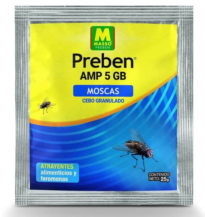 Preben AMP 5 GB Cebo Granulado para Moscas 25G – Eficaz Control de Moscas