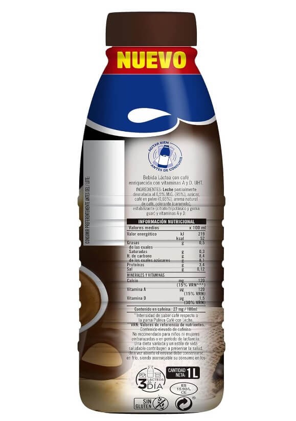 Puleva Café con Leche Cortado 6 x 1L
