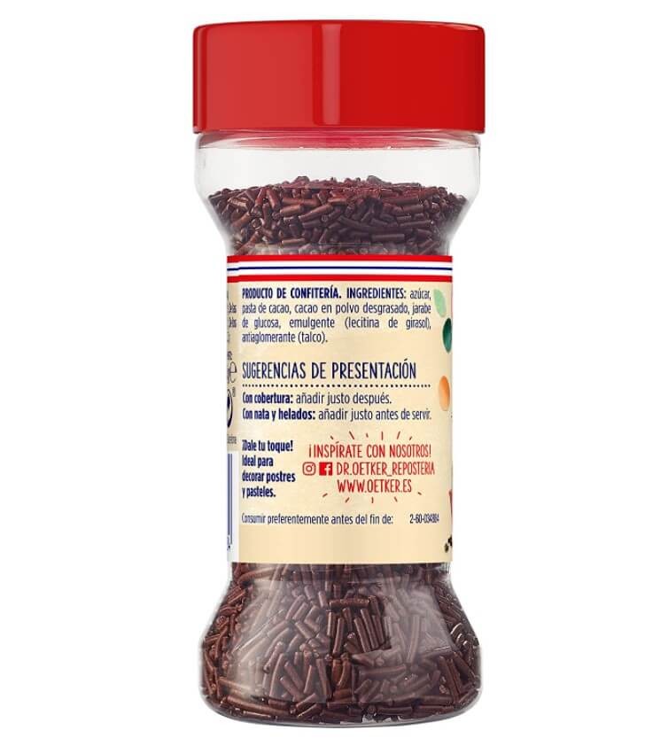 Dr. Oetker Fideos Sabor Chocolate 45G – El Toque Perfecto para tus Postres
