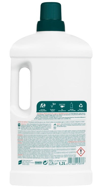 Sanytol Desinfectante Textil 1.2 L - Pack de 4 - Higiene y Desinfección en Cada Lavado