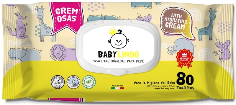 Baby Lindo Toallitas Húmedas Bebé 80U