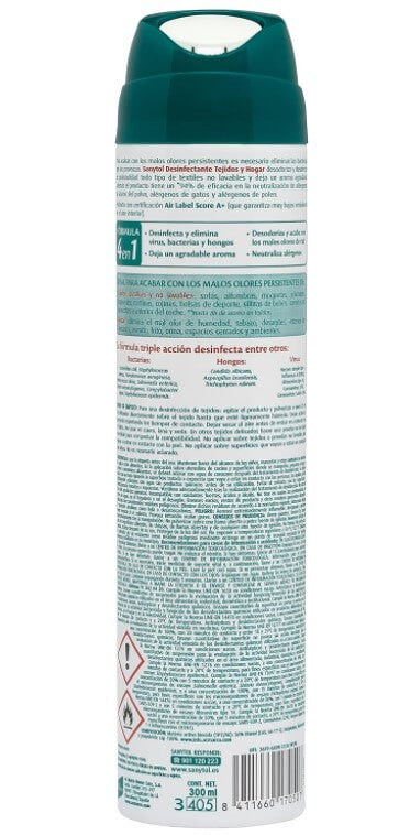 Sanytol Desinfectante Hogar y Tejidos Pack de 6 x 300 ml - Protección Completa para tu Hogar