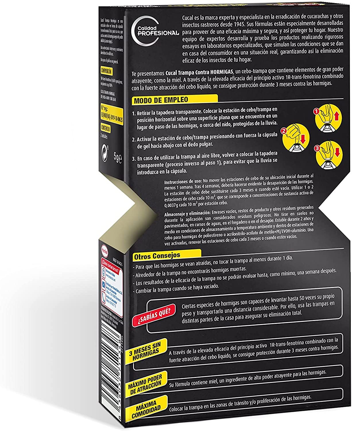 Cucal Trampa para Hormigas – Protección Eficaz y Duradera por 3 Meses