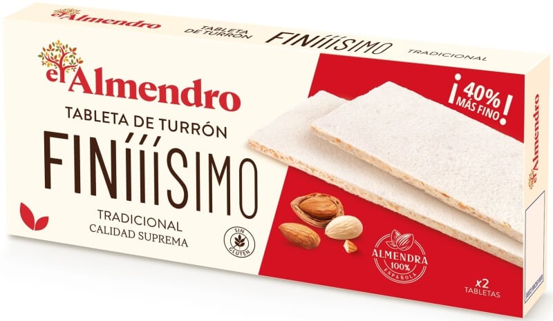 Almendro Turron Finisimo Duro 2 Tabletas 160G