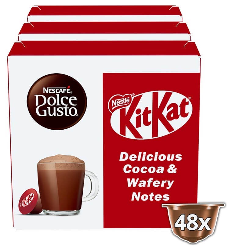 Nescafé Dolce Gusto KitKat 48 Cápsulas - Sabor y Dulzura en Cada Sorbo