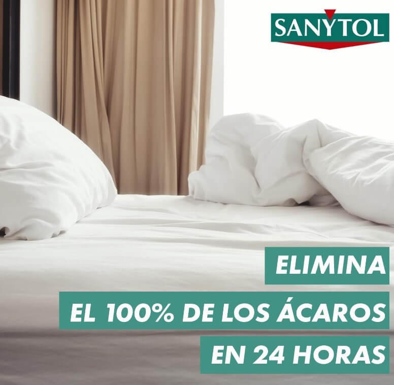Sanytol Antiácaros y Chinches 300 ml – Higiene Profunda y Protección Prolongada para Textiles del Hogar