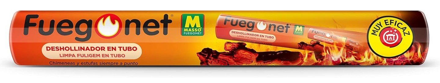 FuegoNet Deshollinador en Tubo 175 g - Limpieza Eficaz para Chimeneas y Estufas