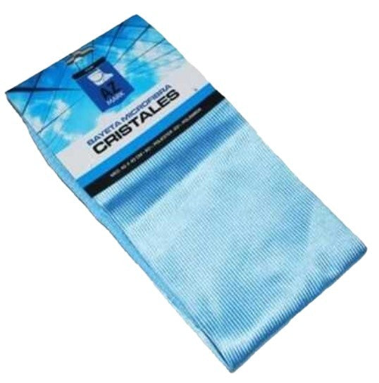 AZMARK Bayeta Microfibra Cristales 40x40 cm – Limpieza sin Rastros ni Pelusas