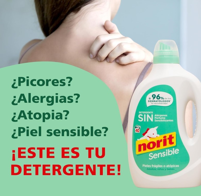 Norit Sensible Detergente Líquido 2,120L 40D – Cuidado Delicado para Pieles Sensibles