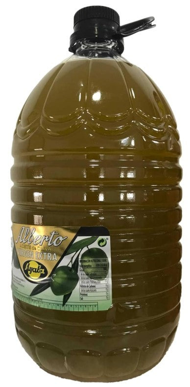 Aceite de Oliva Virgen Extra Sin Filtrar Alberto GFA 5L - Calidad Ayala y Sabor en Formato Familiar
