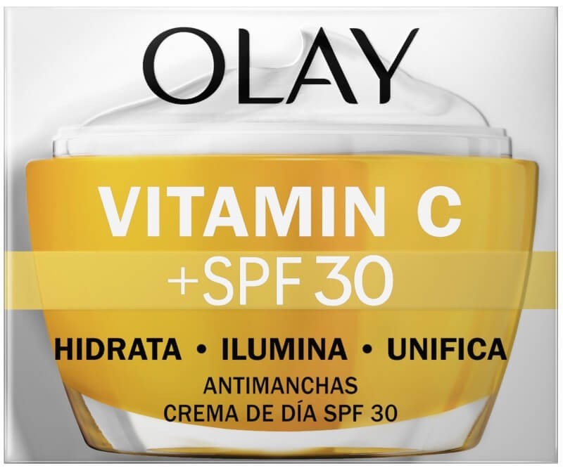 Olay Vitamin C + SPF 30 Antimanchas Crema de Día - Hitrada Ilumina y Unifica 50 Ml