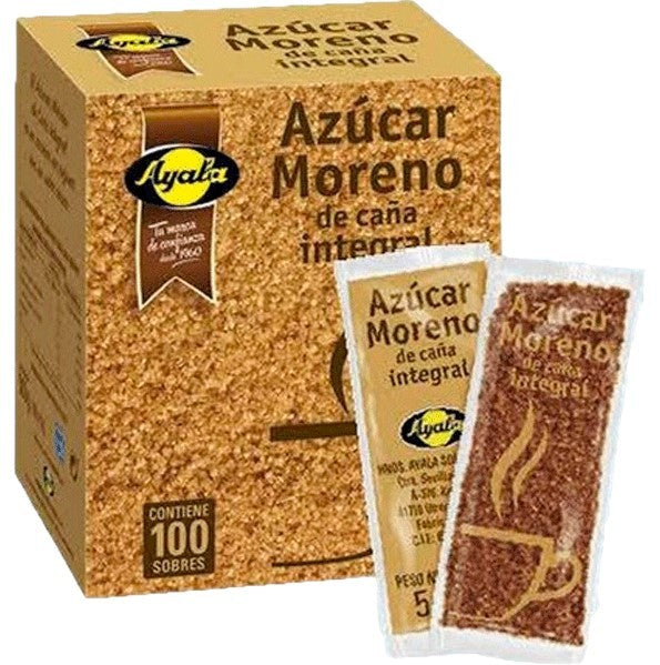 Ayala Azúcar Moreno de Caña Integral 100 sobres x 5g – Sabor Natural y Energía en Formato Individual