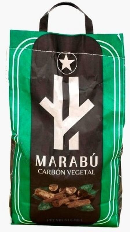 Marabú Carbón Vegetal para Barbacoas 10L – Alto Rendimiento, Sabor Intenso
