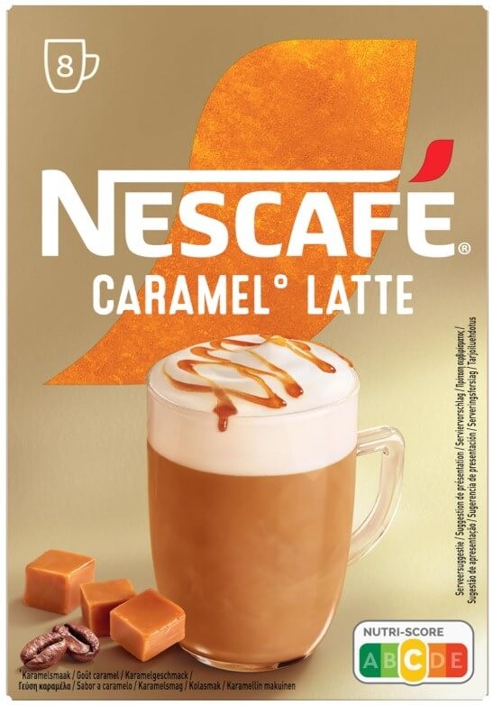 Nescafé Caramel Latte Café Soluble Pack de 6 Total 48 Sobres – El Sabor Dulce y Cremoso que Enamora