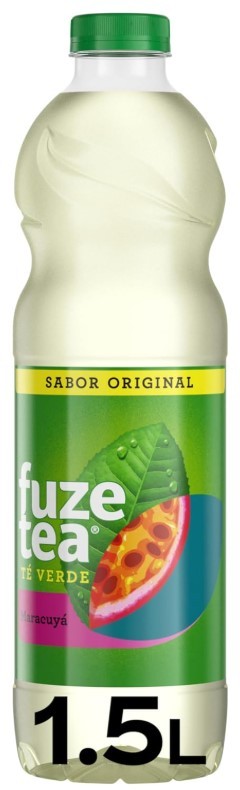 Fuze Tea Té Verde Maracuyá Pack 6 x 1,5L – Refresco Tropical con Sabor Original y Natural