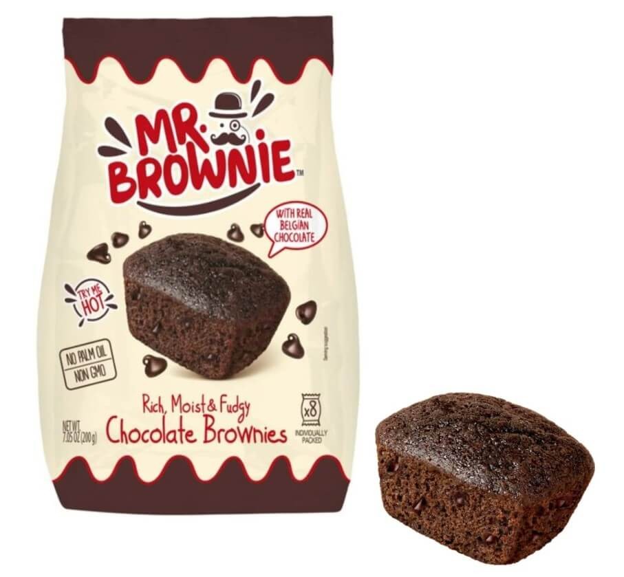 Mr. Brownie con Chocolate Belga 200 g - La Experiencia de un Brownie Irresistible y Cremoso