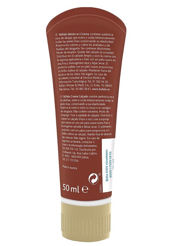 Búfalo Classic Betún en Crema Marrón 50 ml
