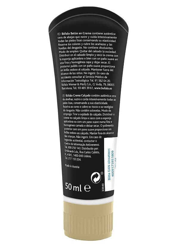 Búfalo Classic Betún en Crema Negro 50 ml