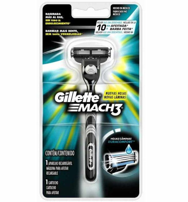 Gillette Maquinilla De Afeitar Mach-3 1UP Un Cargador