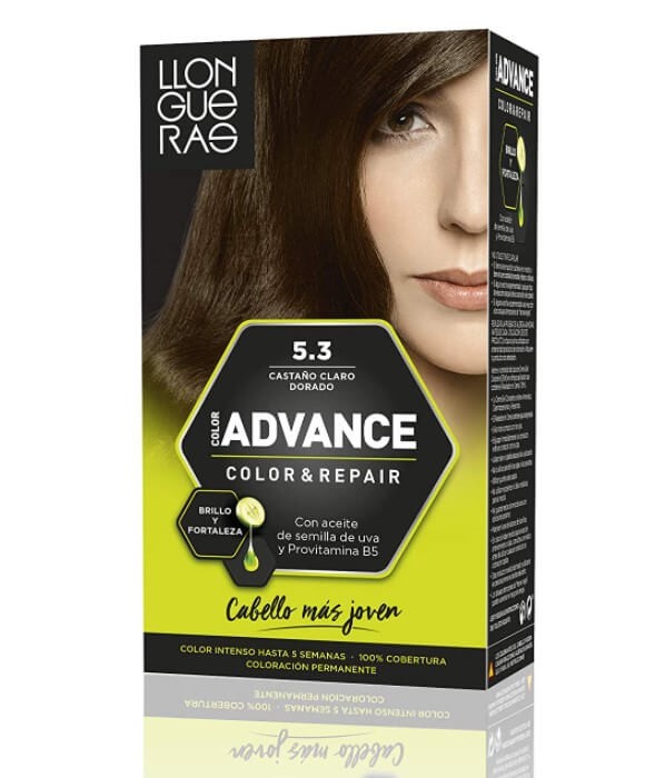 Llongueras Advance Color & Repair 5.3 Castaño Claro Dorado - Brillo y Reparación