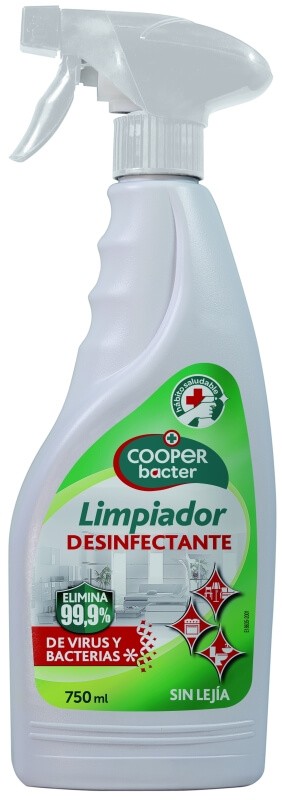 Cooper Limpiador Desinfectante Sin Lejía 750 ml – Limpieza y Desinfección Segura