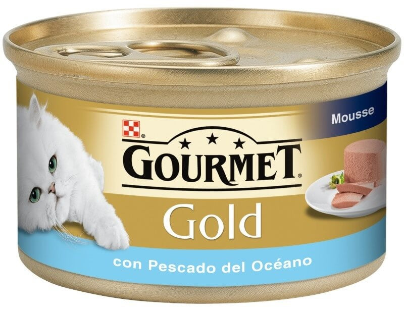 Purina Gourmet Gold Mousse Pescado del Océano 85 gr