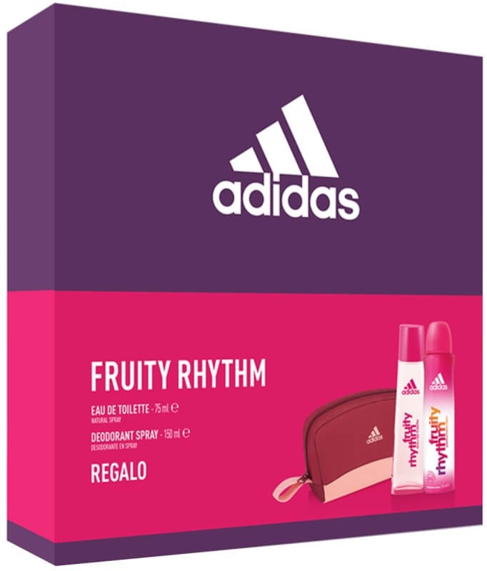 Adidas Fruity Rhythm Estuche de Mujer 75 ml EDT + 150 ml Deo Spray – Energía Frutal para Mujeres Activas
