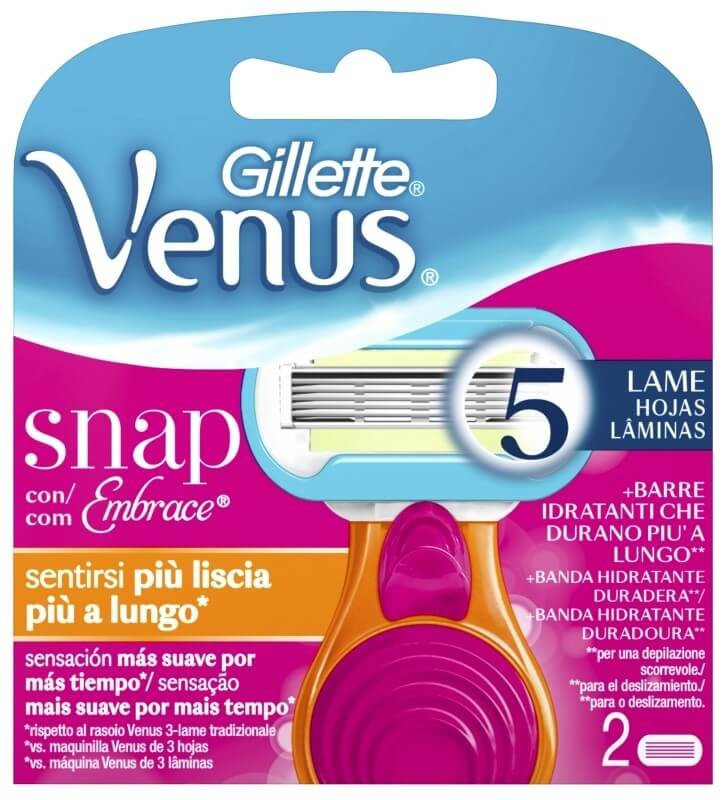 Gillette Cargador Venus Snap 2 Unidades