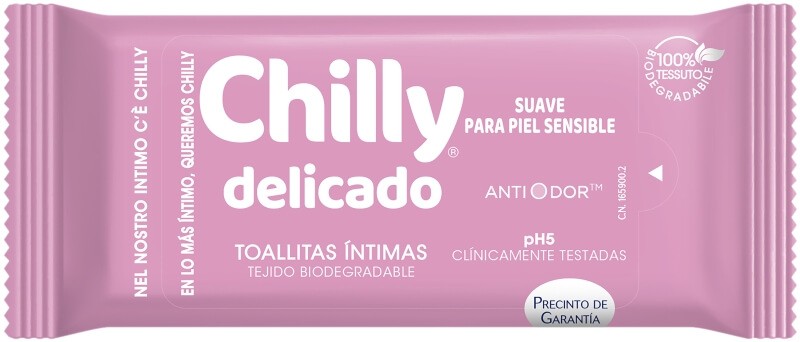 CHILLY Toallitas Intimas Delicado 12 Unidades