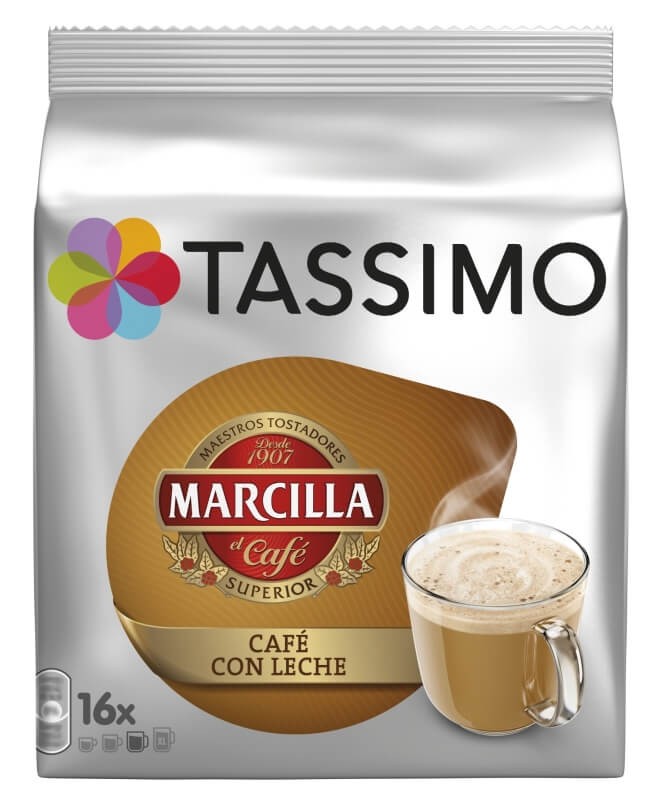 Tassimo Marcilla Café con Leche Pack 80 Cápsulas