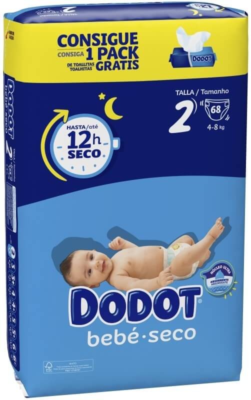 Dodot Pañales Bebe Seco T-2 4-8Kg 68U