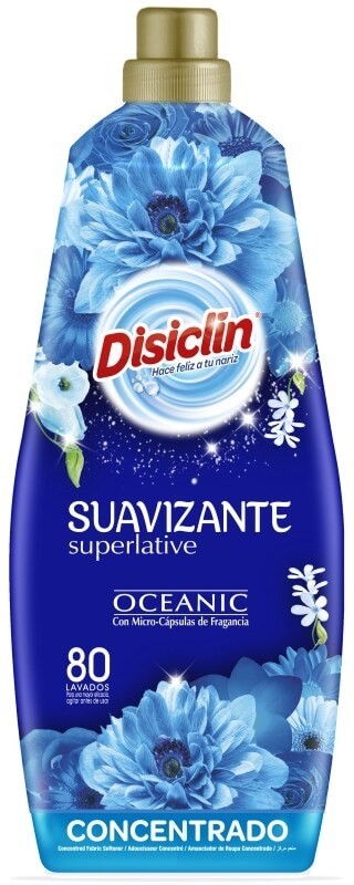 Disiclín Suavizante Superlative Oceanic 1,44 L 80 Lavados - Suavidad y Frescura en Cada Lavado