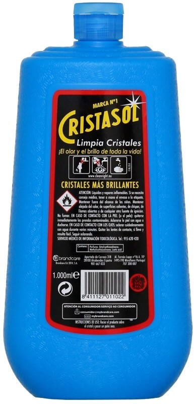 Cristasol Limpiacristales Líquido 1L - Máxima Limpieza y Brillo para Tus Superficies