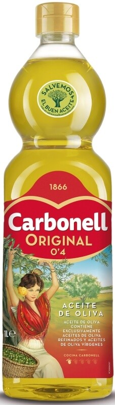 Carbonell Aceite de Oliva Original 0,4º 1L - El Toque Perfecto para tus Recetas