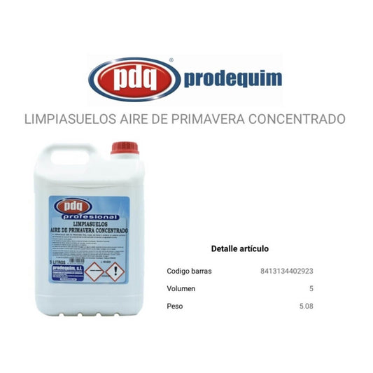 PDQ Limpiasuelos Aire Primavera Conc 5 l