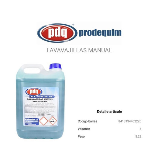 PDQ Lavavajillas Manual 5 l