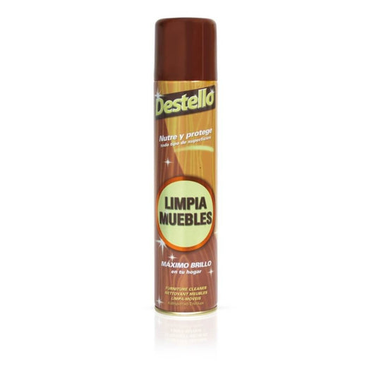 Destello Limpiamuebles Spray 300 ml – Nutre, Protege y Da Máximo Brillo a tus Superficies