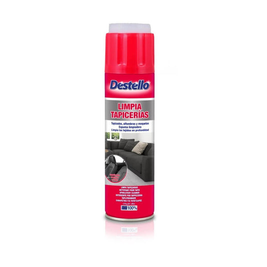 Destello Limpia Tapicerías 500 ml - Espuma Limpiadora para Tapizados, Alfombras y Moquetas