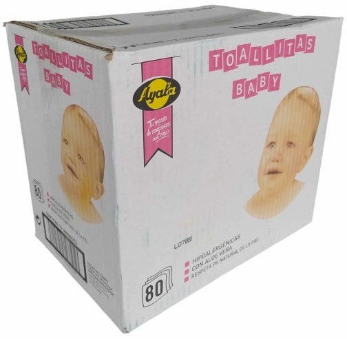 Ayala Toallitas Baby Pack de 12 - Total 960 Toallitas Hipoalergénicas con Aloe Vera para el Máximo Cuidado