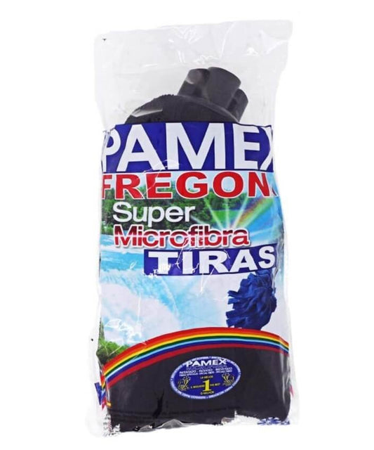 Pamex Fregona Super Microfibra Tiras Negras