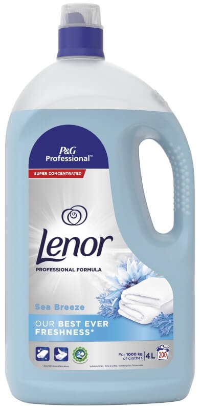 Lenor Suavizante Profesional Brisa Marina 4L 200D - Frescura y Suavidad Duradera en Cada Lavado