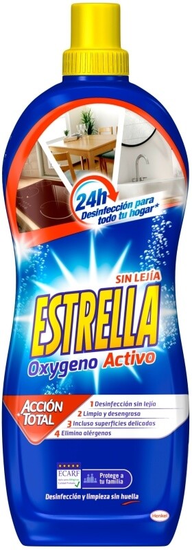 Estrella Oxígeno Activo Sin Lejía 1100ml – Limpieza y Desinfección Total para tu Hogar